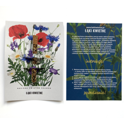 Fiolka z kwiatami polnymi miniaturka 3