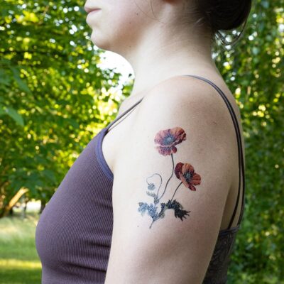 Tatuaże zmywalne Kwiaty polne miniaturka 3